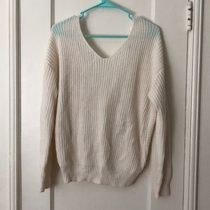 White Knitted Sweater